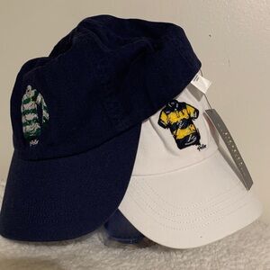 Ralph Lauren White Cap with Embroidered Design